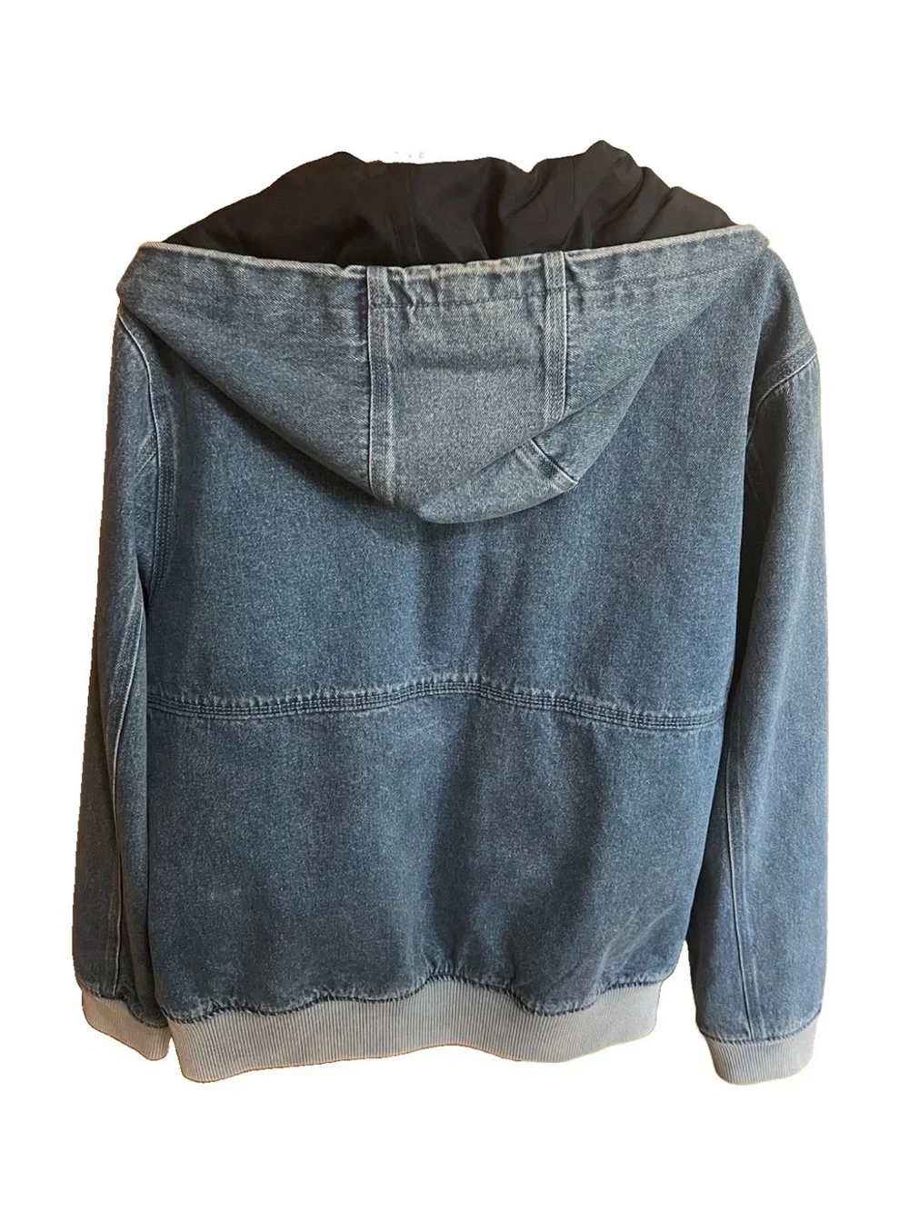 Levi’s Men’s Hooded Denim Jacket Medium NWOT – Indigo Zip Front – LM40C972